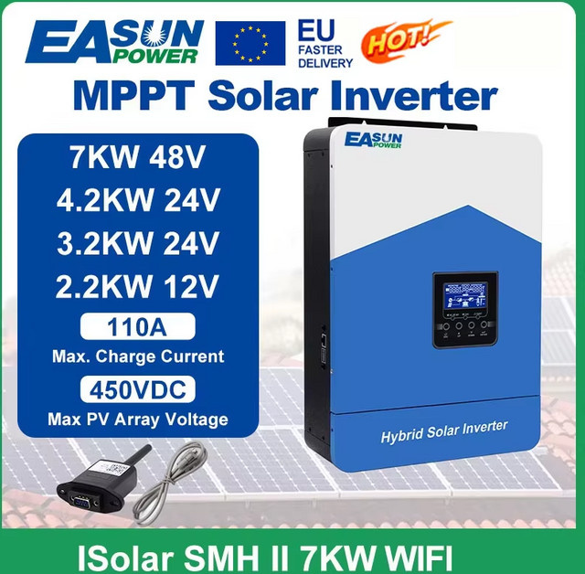 Easun Power MPPT Hybrid Off Grid Solar Inverter Ladegerät mit reiner Sinuswelle - Bild 1