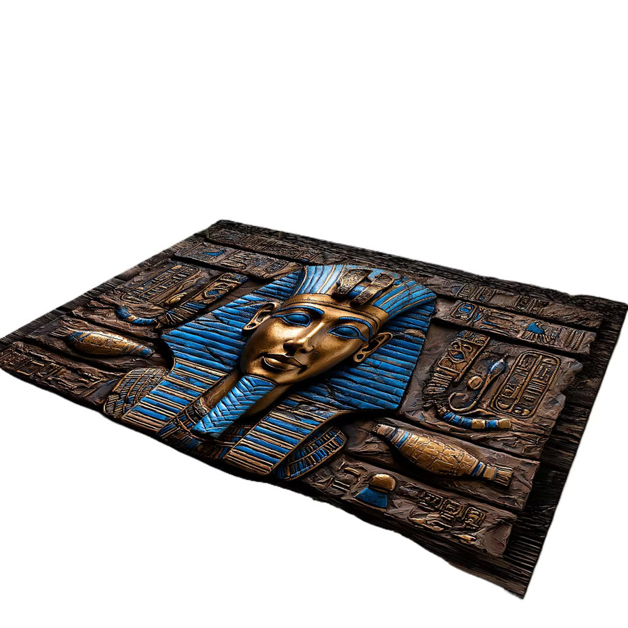 Faviora Rutschfester Teppich mit Altägyptischem Anubis-Mythologie-Design, Rechteckig, Multicolour, B/T: 60 x 40 cm - Bild 2