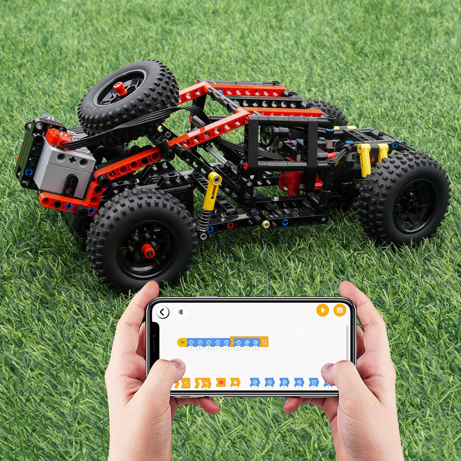 RCmall Geländewagen Champion Monster Motor 4WD, ferngesteuertes Bausteine-Auto-Set - Bild 2