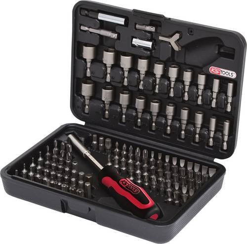 KS Tools Bit-Set 122-teilig aus Stahl in Schwarz - Bild 1