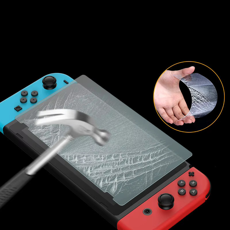 Mattes gehärtetes Glas für Nintendo Switch NS Lite als Anti-Blau Bildschirmschutz in Transparent - Bild 2