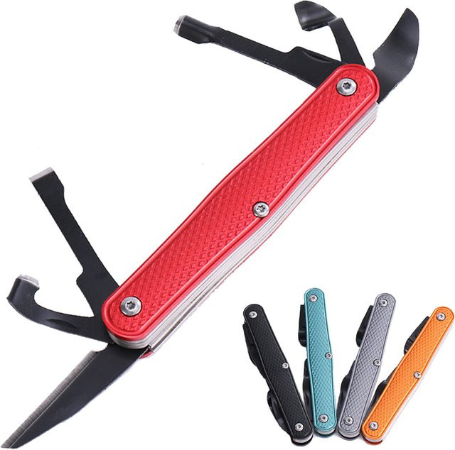 Zusammenklappbares Whittling-Multitool für Holzschnitzerei und Holzbearbeitung in Rot - Bild 1