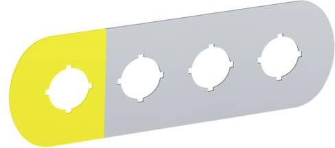 ABB MA6-1008 1SFA611930R1008 Beschriftungsschild Gelb Breite: 14,5 cm, Höhe: 0,1 cm - Bild 1