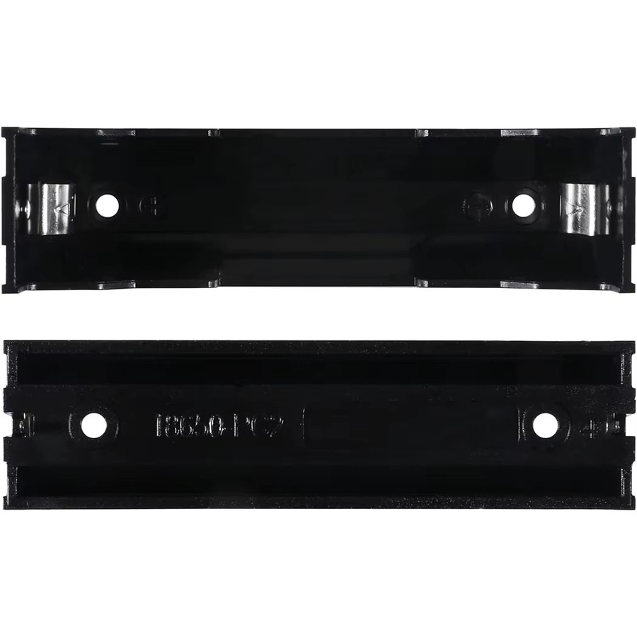 4 Stück 18650 Batteriehalterung für 3,7 V DIY-Batterieaufbewahrungsbox, schwarzer Kunststoff, parallele Schaltung - Bild 2