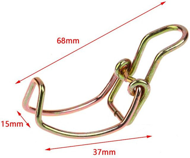 Zinge Auto-Universal-Luftfiltergehäuse-Clip aus Edelstahl in Gold - Bild 1