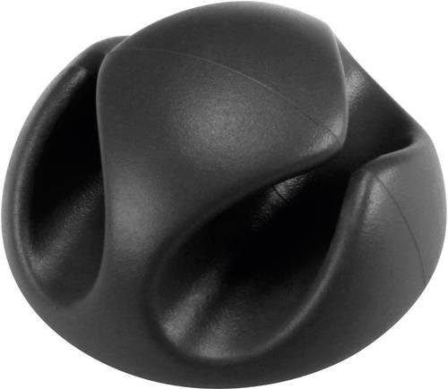 TRU COMPONENTS Kabelhalter selbstklebend Schwarz 6er Pack Bündel-Durchmesser bis 8mm - Bild 1