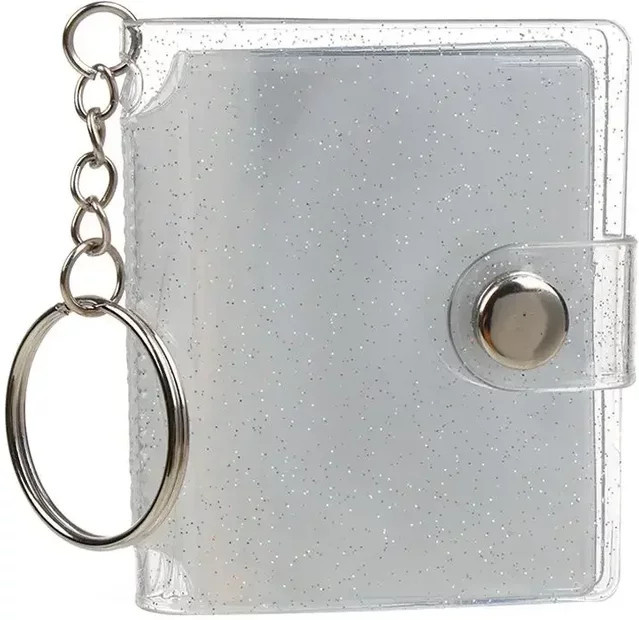 ANGLANG Mini-2-Zoll-Ordner für Fotokabine und Kartensammlungen mit 20 Taschen, transparent - Bild 1