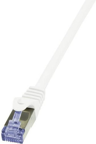 LogiLink CQ3091S RJ45 Netzwerkkabel CAT 6a S/FTP Patchkabel Weiß, Länge: 10,00 m - Bild 1