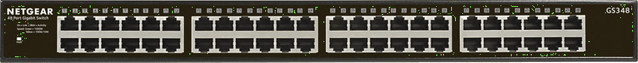 Netgear GS348 Gigabit Ethernet Switch in Schwarz - Bild 1