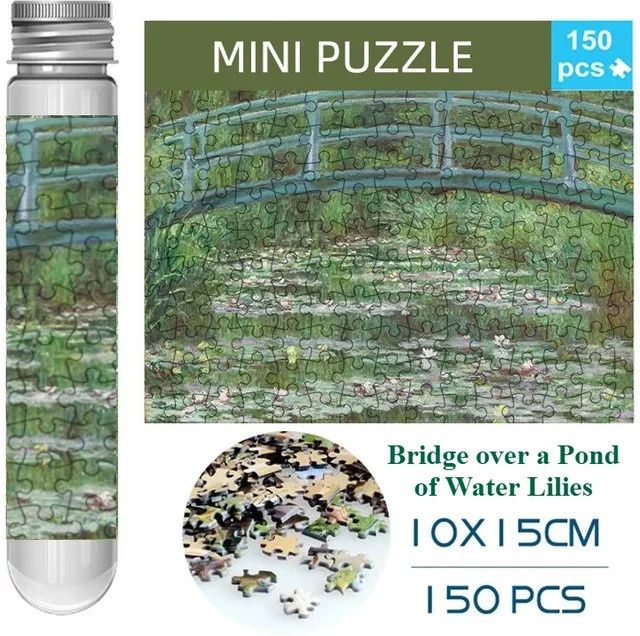 MaxRenard Brücke über einem Seerosenteich, Puzzle, 150 Teile - Bild 1