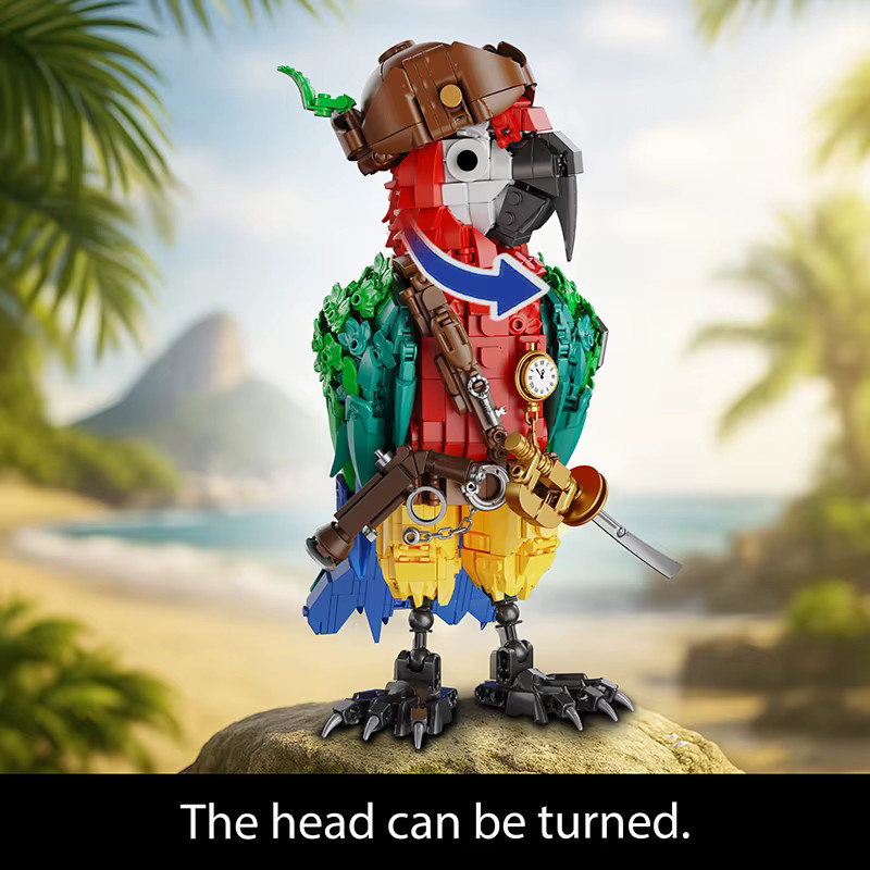 MENBIS Pirate Papagei, Bausteine, Tiere, Piraten - Bild 3