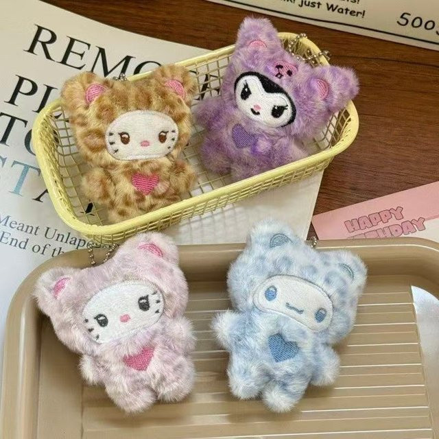 Sanrio Hello Kitty Plüsch Schlüsselanhänger, Tiere, Bunt, Unisex - Bild 1