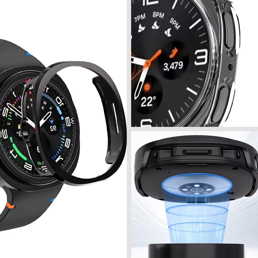 CHIICSMART Schutzhülle für Samsung Galaxy Watch 8 Classic, Harte PC-Stoßfängerhülle, Unisex - Bild 2