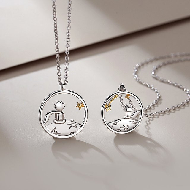 JWER Halskette, Fuchs Paar, Silber, Unisex - Bild 1
