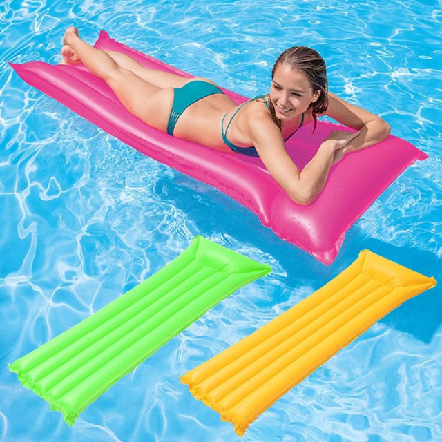 Rooxin Aufblasbare Pool-Schwimmliege als Wasser-Hängematte und Schwimmmatratze in Rot - Bild 1