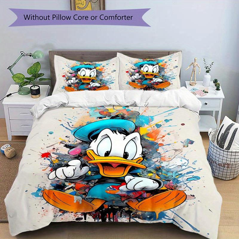 3-teiliges Donald Duck Kunst Bettwäsche-Set von cy seven in Multicolour, bestehend aus Bettbezug und Kissenbezügen, B/H: 135 x 200 cm - Bild 6