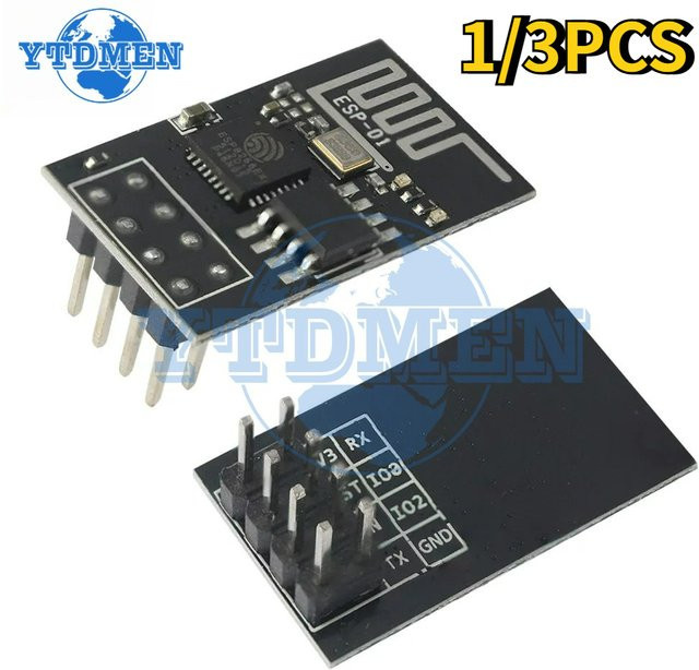 YTDMEN ESP-01 ESP8266 WiFi Modul Transceiver Empfänger für Arduino in Schwarz - Bild 1