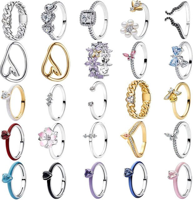 Potdemiel Ring 925 Silber, Diamant - Bild 1