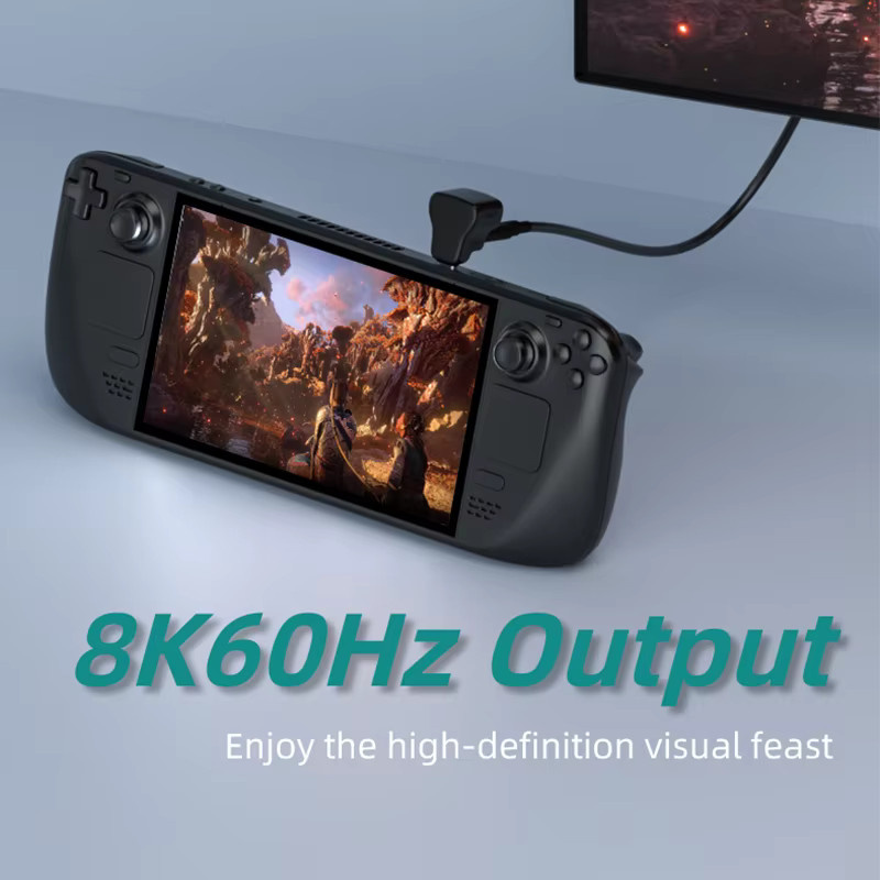 Geris Power 180 Grad U-förmiger USB-C-Adapter in Schwarz für Asus Rog Ally und Nintendo Switch mit 20 Gbit/s Datenübertragung und PD140W Schnellladefunktion - Bild 4