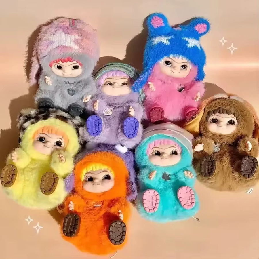 Wakuku Spielzeugpuppe Schlüsselanhänger, Monster Box, 6er-Set - Bild 1