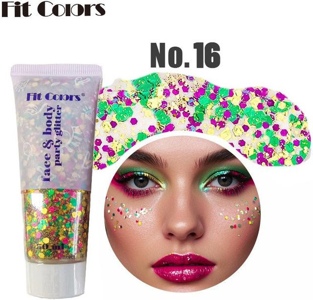 Mode Perfect Skin Pailletten Gel Lidschatten, Bunt, Glänzend, Damen - Bild 1