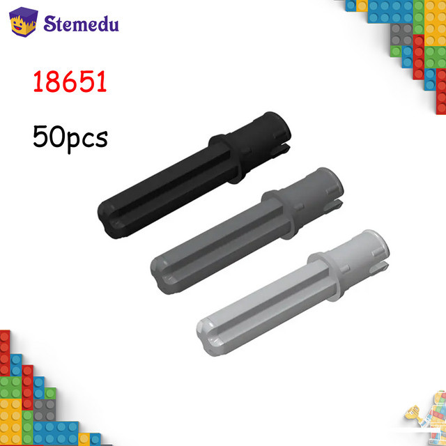 Stemedu 50 Teile 18651 1x3 Technische Pin mit Reibung in Schwarz aus Kunststoff - Bild 1