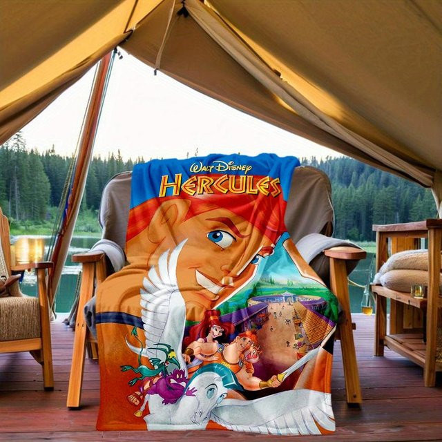 Disney Hercules Weicher Überwurf aus Flanell, Multicolour, B/B: 150 x 200 cm - Bild 1