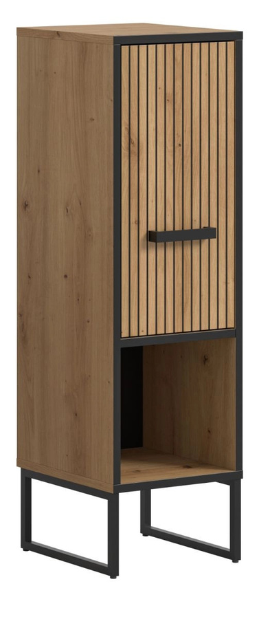 Badezimmer Kommode Scana in Eiche, modern und matt, B/T/H: 101 x 30 x 32 cm - Bild 5