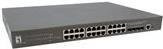 LevelOne GTP-2871 L3 Lite Managed Switch, 24 x 10/100/1000 PoE+ und 4 x 10 Gigabit SFP+, Grau, Desktop oder Rack-montierbar - Bild 1