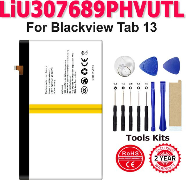 Blackview Ersatzakku für Tab 13 mit 7280 mAh Kapazität - Bild 1