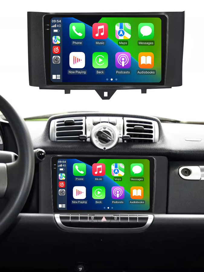 MEKEDE Carplay Multimedia-Autoradio für Mercedes-Benz und Smart Fortwo 451 (2011–2015) mit Android Auto, Bluetooth, WiFi und GPS in Schwarz - Bild 5