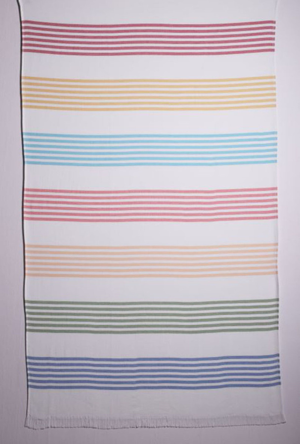 Dormabell Hamamtuch Wellnesstuch Strandtuch mit Streifen in Multicolour, Breite: 100 cm, Länge: 180 cm - Bild 1