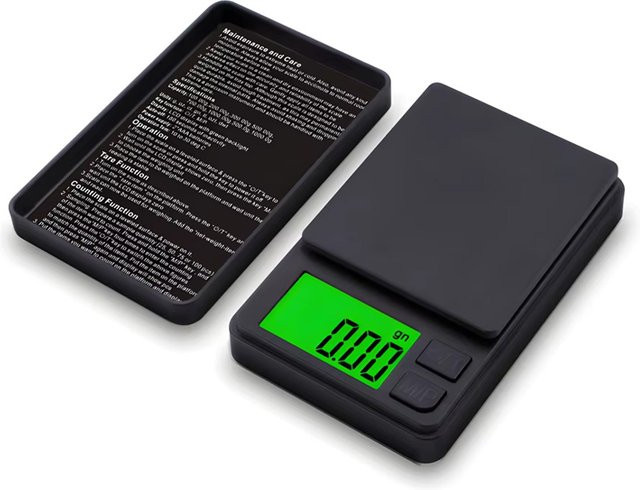 Kebidumei Präzisionswaage Schwarz mit LCD-Display für Lebensmittel und Schmuck, Messgenauigkeit 0,01 g - Bild 1