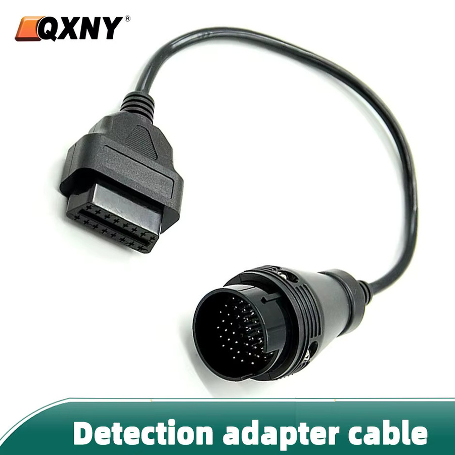 QXNY OBD2 Diagnose-Adapter Verlängerungskabel von 38-Pin auf 16-Pin Buchsenstecker für Mercedes Benz in Schwarz - Bild 2