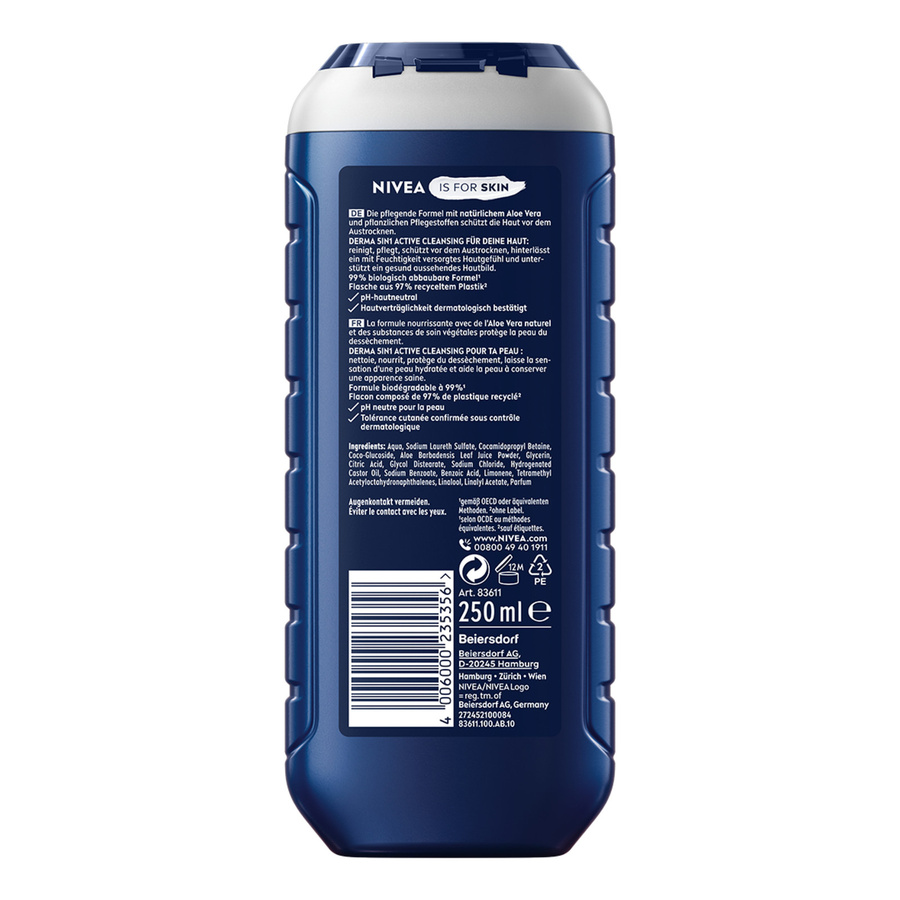 NIVEA MEN HydroCare Duschgel, 250 ml, Herren, Aloe Vera - Bild 2