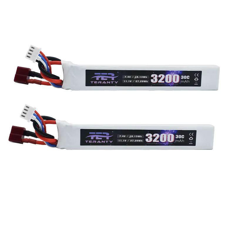 Teranty Li-Ion Akku 3200mAh 11,1V 3S 30C mit Deans T-Stecker in Weiß für Wasserpistolen, Airsoft BB Luftgewehre und elektrisches Spielzeug - Bild 2