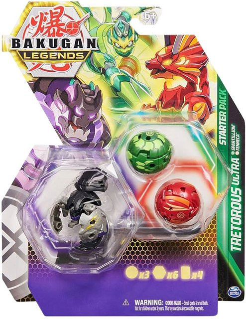 Spin Master Bakugan Legends Starter Pack, Tretorous Ultra, Spatillion & Fenneca, ab 6 Jahren - Bild 1
