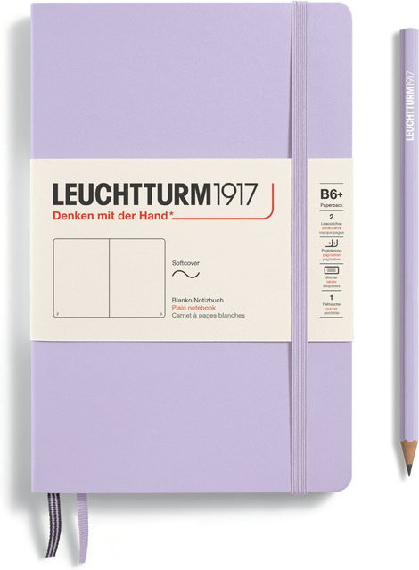 LEUCHTTURM1917 Notizbuch B6 Softcover blanko Lilac - Bild 1