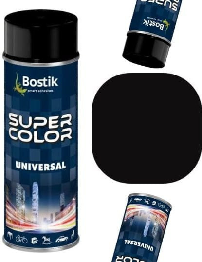 Bostik Universelle Sprühfarbe Schwarz Matt 9005, 400 ml - Bild 1