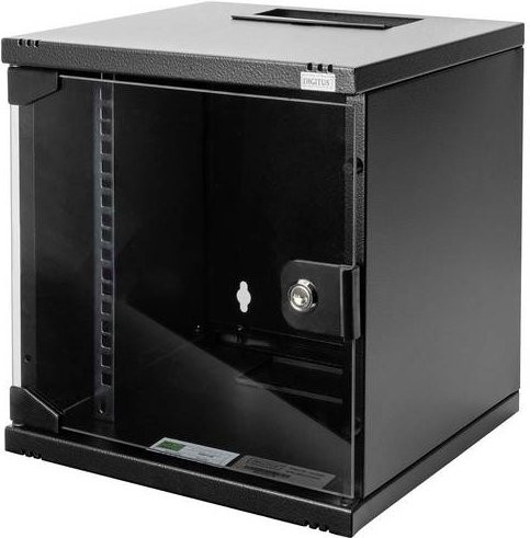 Digitus Netzwerkschrank 10 Zoll 6 HE Schwarz (RAL 9005) - Bild 1