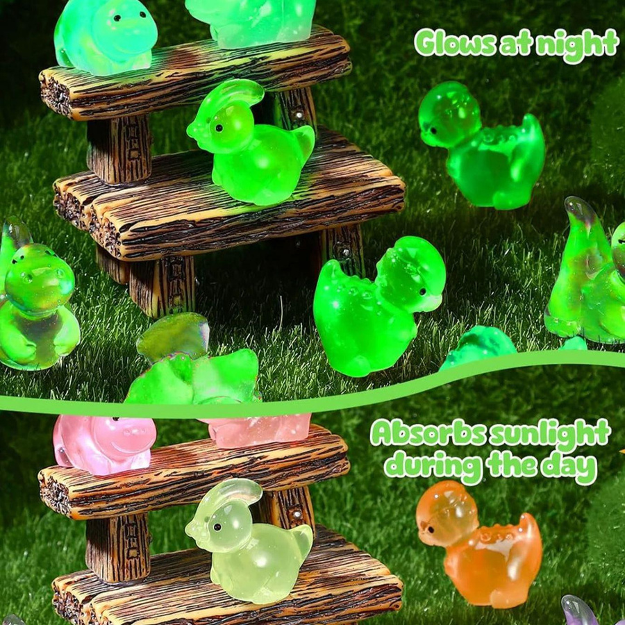 Yiran toy Dinosaurierfiguren Leuchten im Dunkeln 20-teiliges Set - Bild 4