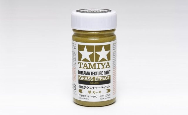 Tamiya Modellbahn-Texturfarbe Khaki, 100ml - Bild 2