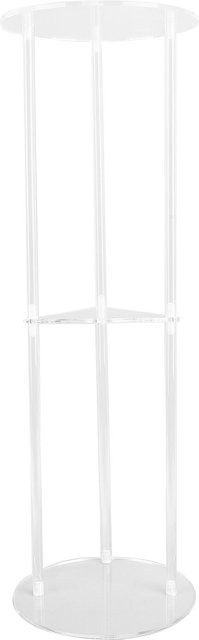 Minimalistischer runder Beistelltisch aus Acryl in Transparent, Durchmesser: 60,0 cm, Höhe: 20,06 cm - Bild 1