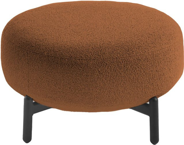 Kartell Lunam Pouf Orsetto Polsterhocker in Braun und Orange mit abnehmbarem Bezug - Bild 1
