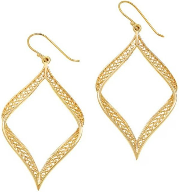YoYo Rhombus-Ohrringe, goldfarben, Damen - Bild 1