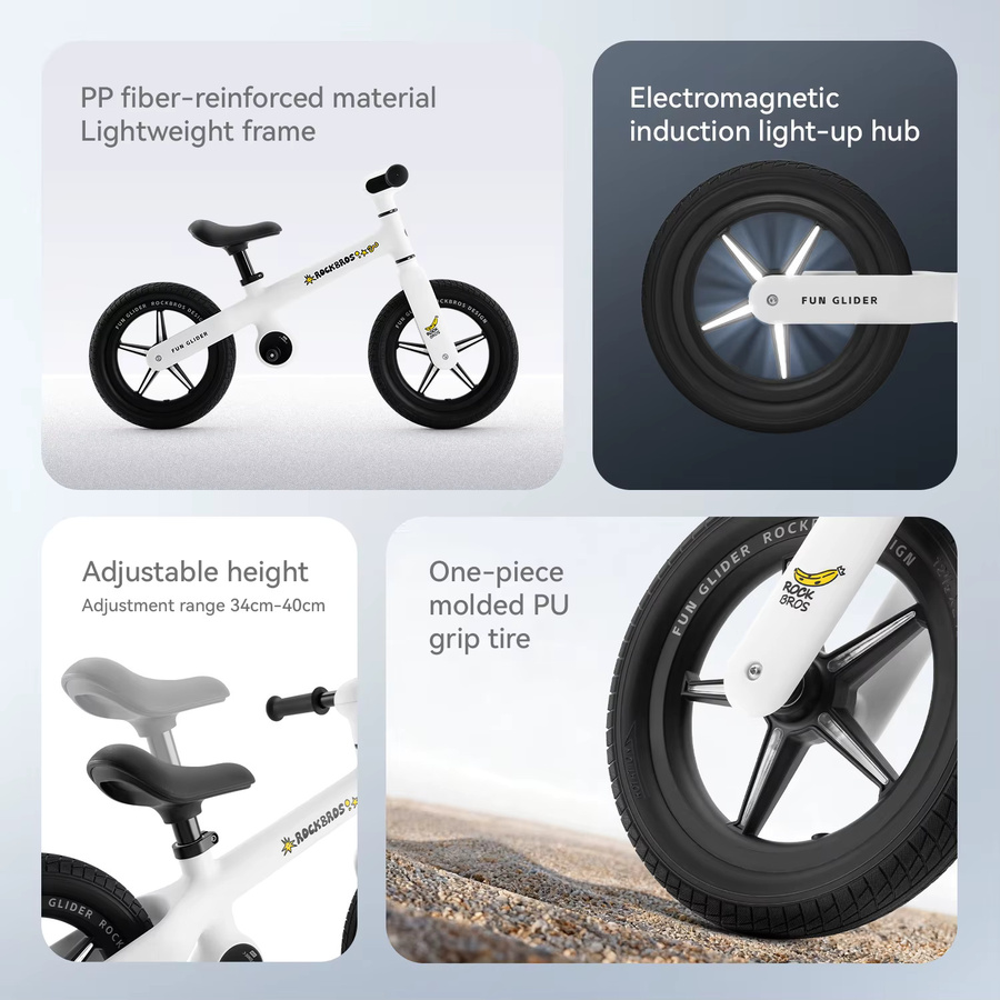 ROCKBROS Kinder-Laufrad Balance Bike für Kleinkinder ab 2 Jahren, Unisex Sportroller aus Kunststoff - Bild 3