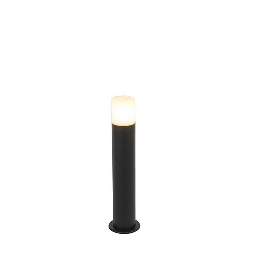 QAZQA Außenleuchte Odense in Schwarz mit opalweißem Schirm, dimmbar, IP44, Durchmesser: 50 cm - Bild 2