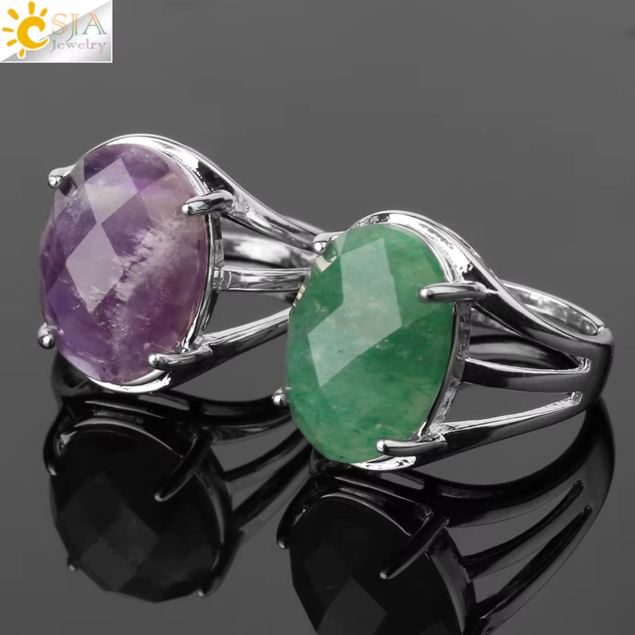 CSJA Jewelry Ring, Silber, Kristall, Damen - Bild 1