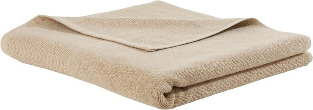 Premium Living Duschtuch Olivia aus Bio-Baumwolle in Beige und Weiß, B/H: 70 x 140 cm - Bild 1