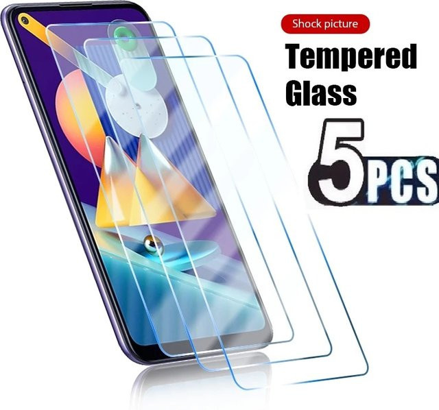 5 Stück Displayschutzfolien aus gehärtetem Glas für Motorola Moto G14 G84 G54 5G Power ThinkPhone Edge 30 2023 Stylus Plus in Transparent - Bild 1